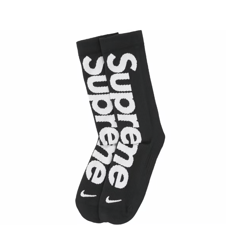 Supreme Nike Lightweight Crew Socks - Black