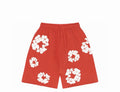 Denim Tears The Cotton Wreath Shorts - Red