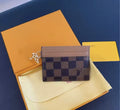 Louis Vuitton 1:1 Credit Card Holder Brown Checkered