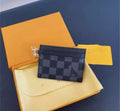Louis Vuitton 1:1 Credit Card Holder Black Checkered