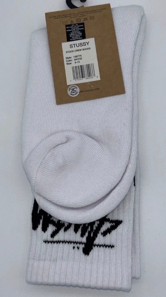 Stussy Stock Crew Socks - White Dice