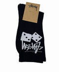 Stussy Stock Crew Socks - Black Dice