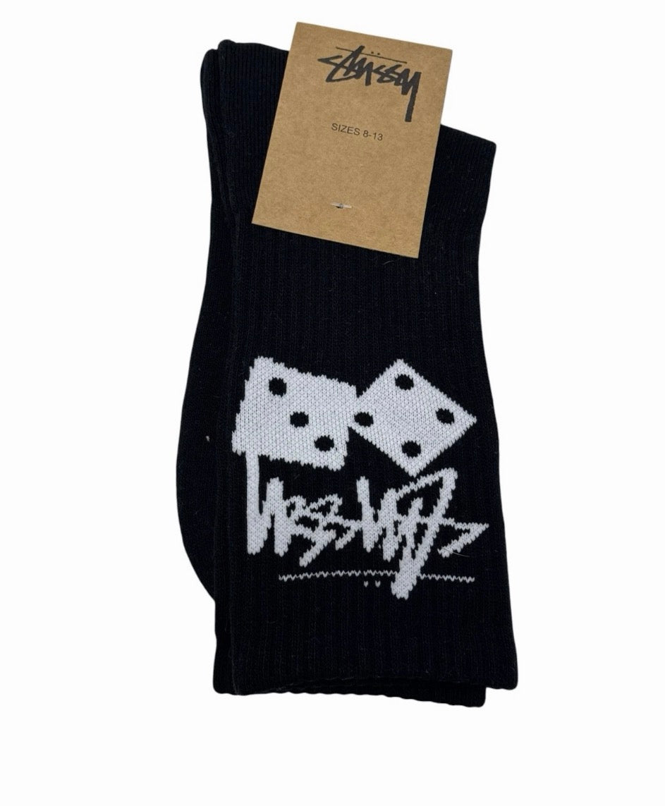 Stussy Stock Crew Socks - Black Dice