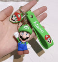 Super Mario Keychain Mario (Mario Label) - Green