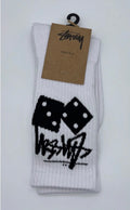 Stussy Stock Crew Socks - White Dice