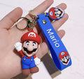 Super Mario Keychain Mario (Mario Label)- Blue