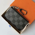Louis Vuitton 1:1 Coin Pouch Black Checkered