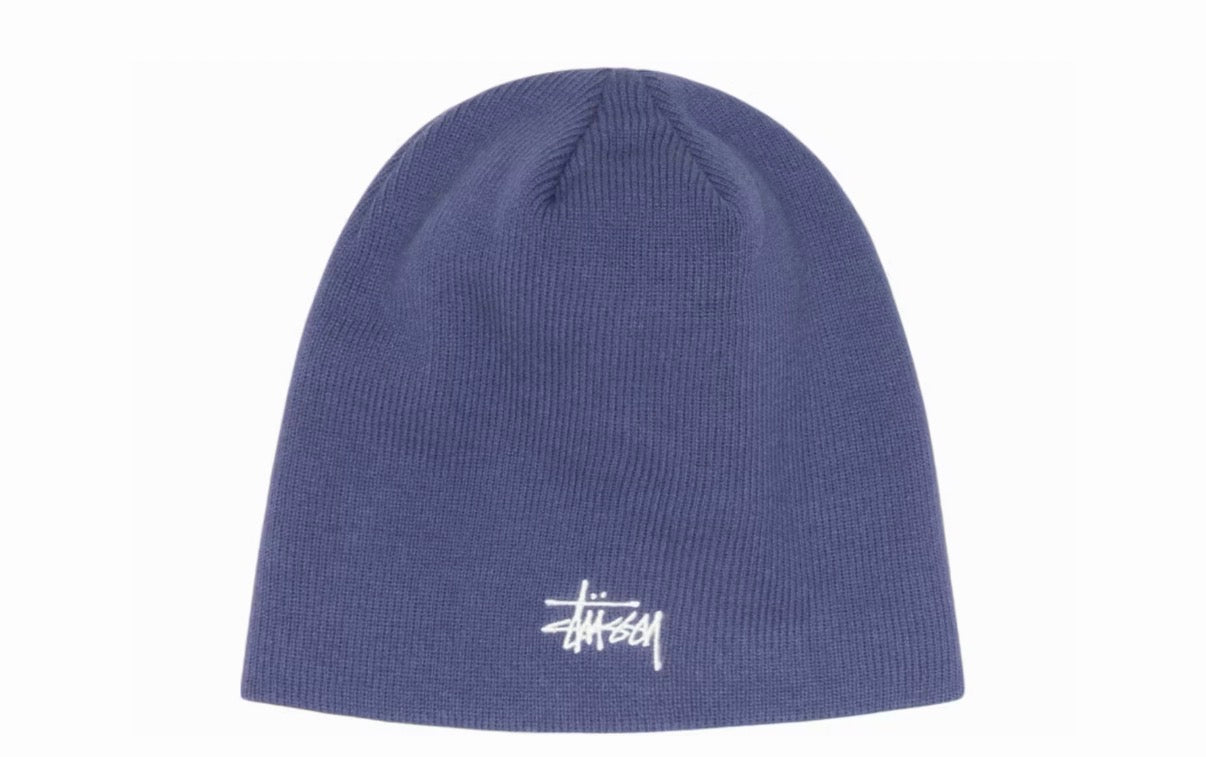 Stussy Basic Skullcap Beanie - Dull Purple