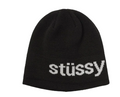 Stussy Helvetica Jacquard Beanie - Black